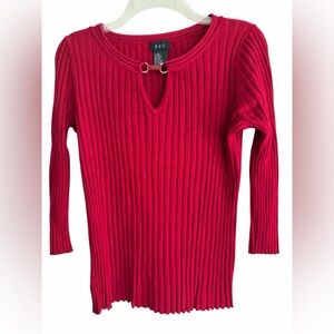 R.Q.T. Ribbed Knit women’s Sweater